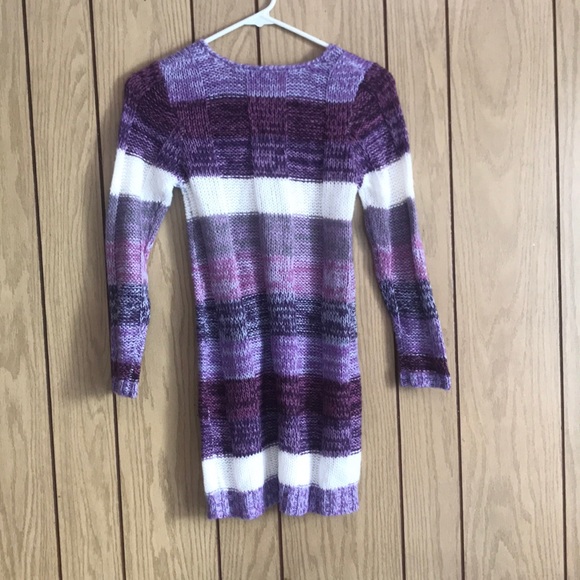 Miss Understood Purple Striped Sweater Dress - Picture 5 of 6